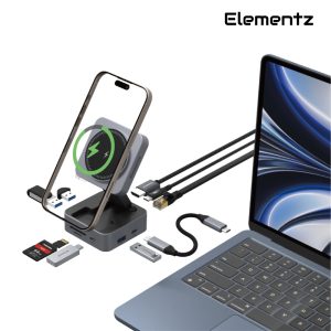 us Q2 USB-C 10 in 1 Hub With Wireless Charger<br>(FC-19)