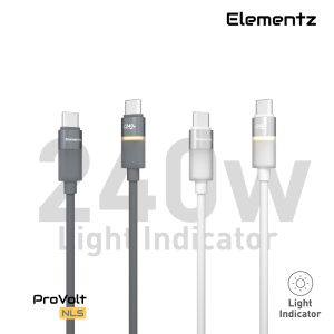 USB-C 240W 超柔韌矽膠快速充電線<br> (NLS)