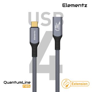 USB-C To C Extension 240W/8K@60Hz/40Gbps (NQL-F05)
