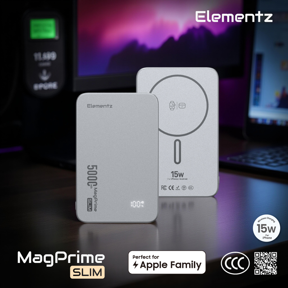 MagPrime Slim S5-5000mAh CCC 認證磁吸無線行動電源<br>(PMP-S5) - Image 2