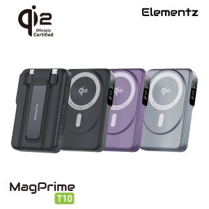 MagPrime T10-10000mAh 5合1 Qi2認證雙線磁吸無線行動電源<br>(PMP-T10)