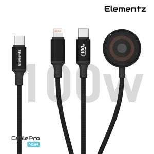 USB-C 100W 3 in 1 充電線<br>(N5A-12)