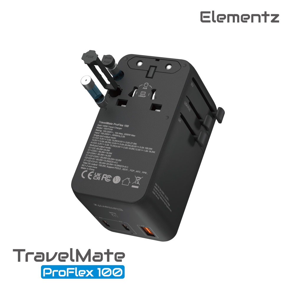 TravelMate ProFlex 100W Travel Adapter<br>(PT-W100H) - Image 4