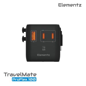 Alternative view of TravelMate ProFlex 100W Travel Adapter<br>(PT-W100H)